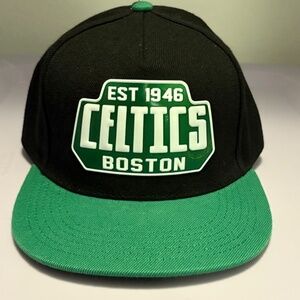 Boston Celtics Hat Black SnapBack Cap Ultra Game Hardwood Classics NBA New